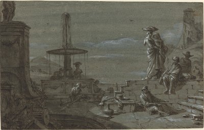 Piazza au clair de lune - Thomas Wyck