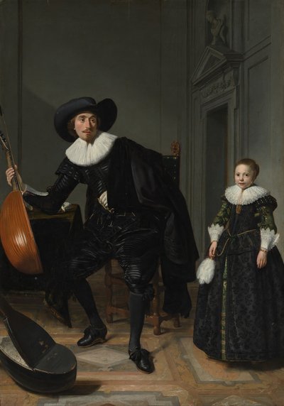 Un musicien et sa fille - Thomas de Keyser