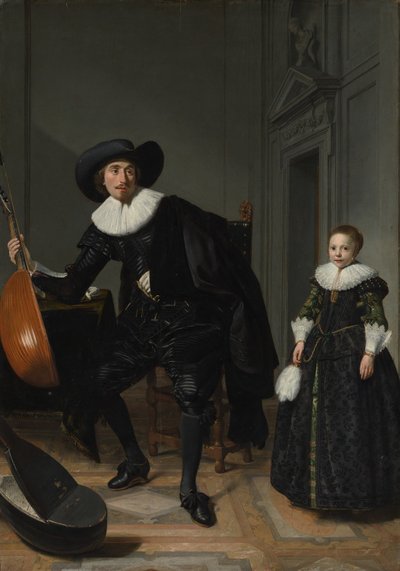Un musicien et sa fille - Thomas de Keyser