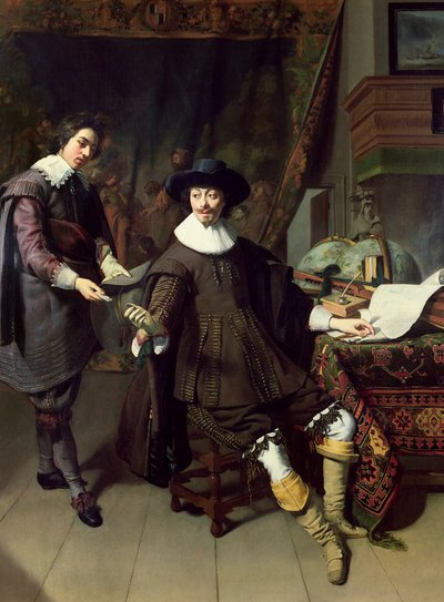 Constantijn Huygens (1596-1687) et son secrétaire, 1627 - Thomas de Keyser