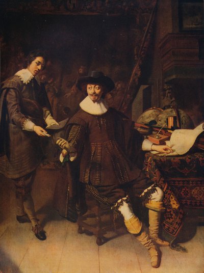 Constantijn Huygens et son clerc, 1627, vers 1915 - Thomas de Keyser