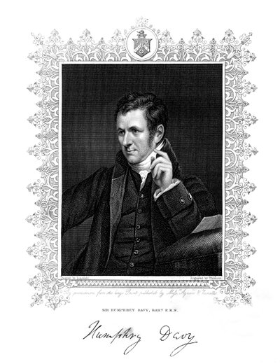 Sir Humphry Davy, chimiste et physicien cornouaillais, 19ème siècle - Thomson