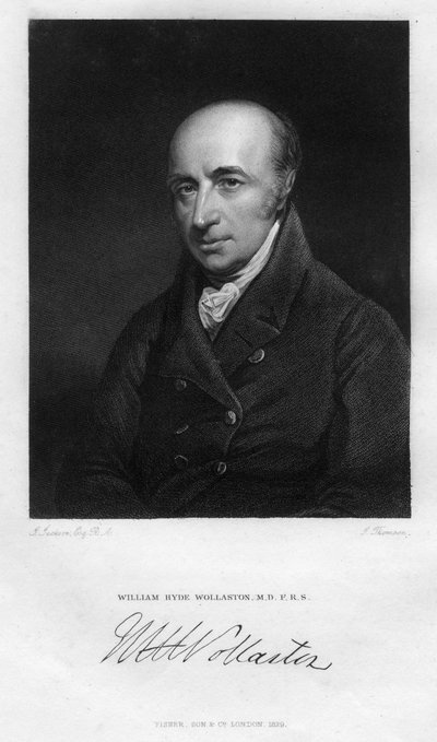 William Hyde Wollaston 1766-1828, physiologiste, chimiste et physicien anglais, 1829 - Thomson