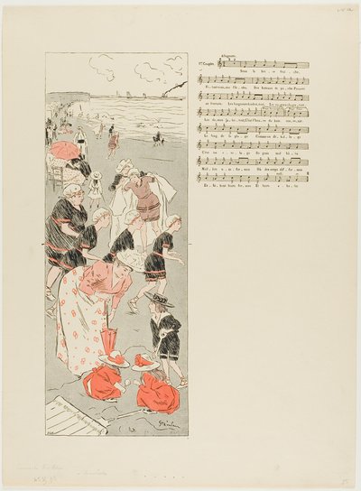 At Trouville - Théophile Alexandre Pierre Steinlen