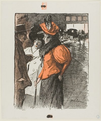 Conversation - Théophile Alexandre Pierre Steinlen