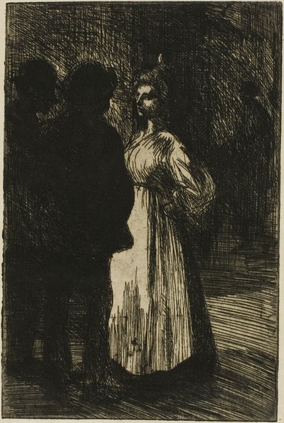 Conversation nocturne - Théophile Alexandre Pierre Steinlen