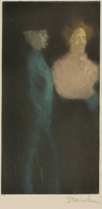 Fille et proxénète - Théophile Alexandre Pierre Steinlen