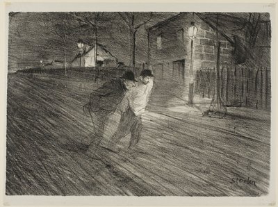 La rue Caulincourt - Théophile Alexandre Pierre Steinlen