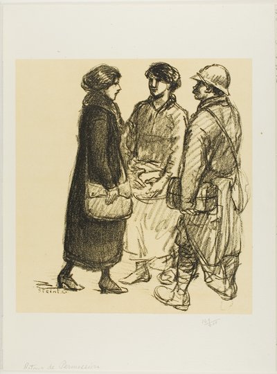 En congé - Théophile Alexandre Pierre Steinlen