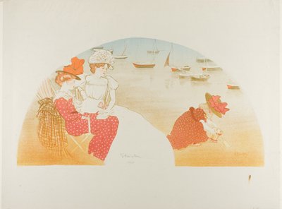 Sur la plage - Théophile Alexandre Pierre Steinlen