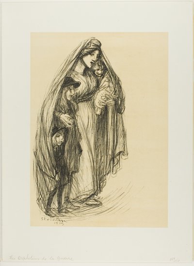 Orphelins de guerre - Théophile Alexandre Pierre Steinlen