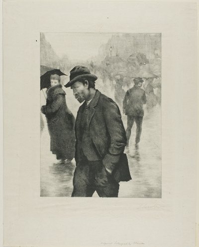 Jour de pluie, Paris - Théophile Alexandre Pierre Steinlen