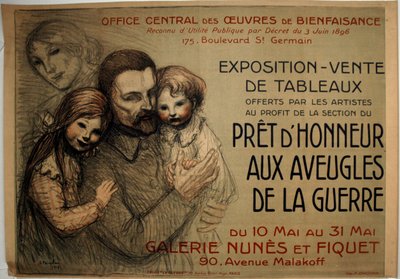 Prêt à honorer les aveugles de guerre - Théophile Alexandre Pierre Steinlen