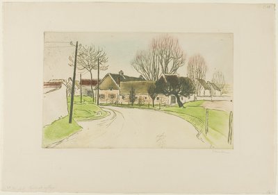 La maison au bord du village - Théophile Alexandre Pierre Steinlen