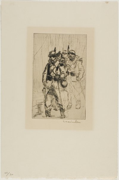 Trois soldats en marche - Théophile Alexandre Pierre Steinlen