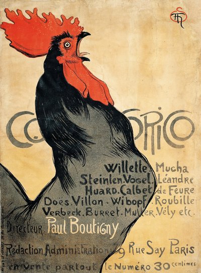 Affiche Cocorico - Théophile Alexandre Steinlen