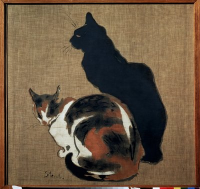 Deux chats - Théophile Alexandre Steinlen