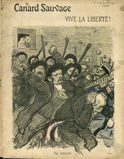 Illustration de Steinlen (1859-1923) pour la couverture de The Wild Duck - Théophile Alexandre Steinlen