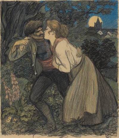 La chienne au loup - Théophile Alexandre Steinlen