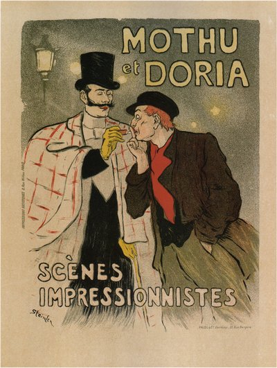 Mothu et Doria. Scènes impressionnistes, 1893 - Théophile Alexandre Steinlen