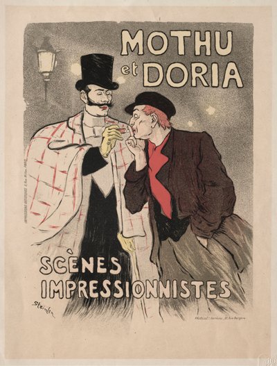 Mothu et Doria - Scènes impressionnistes, 1893 - Théophile Alexandre Steinlen