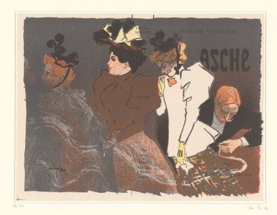 Illustration de couverture pour Asche de Fernand Vandérem - Théophile Alexandre Steinlen