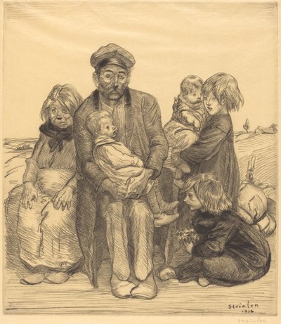 Les pauvres gens, 1914 - Théophile Alexandre Steinlen