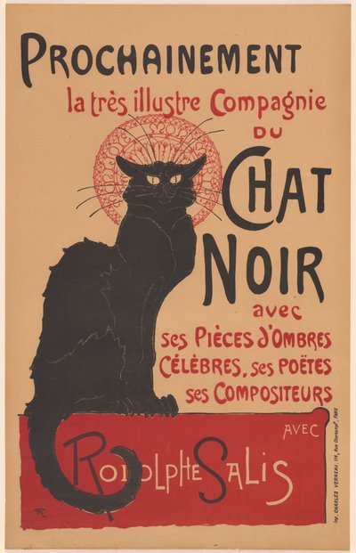Prochainement la très illustre Compagnie du Chat Noir, 1896 - Théophile Alexandre Steinlen