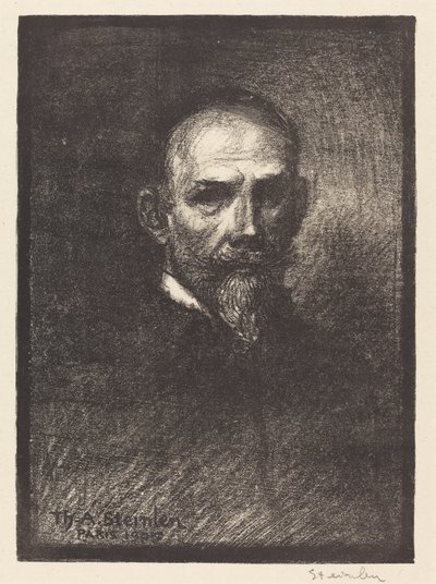 Autoportrait Steinlen de face, tête droite - Théophile Alexandre Steinlen