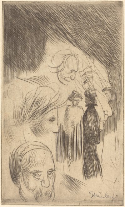 Planche de Croquis - Théophile Alexandre Steinlen