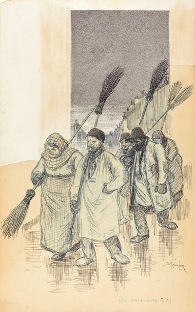 Balayeurs, 1888 - Théophile Alexandre Steinlen