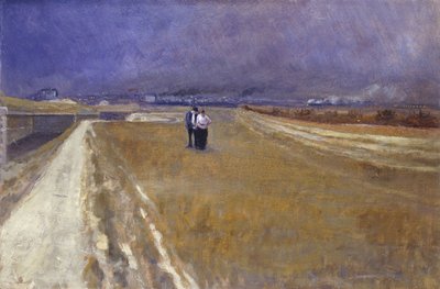 Promenade à côté du chemin de fer - Théophile Alexandre Steinlen