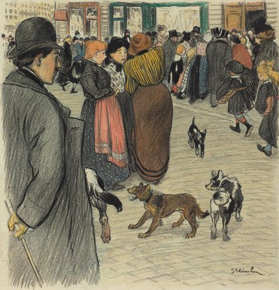 Regarder la foule - Théophile Alexandre Steinlen