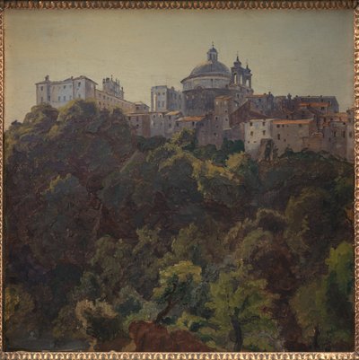 Vue vers Ariccia et le Palazzo Chigi et S. Maria dell