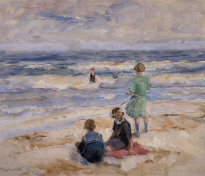 Enfants se baignant - Thorolf Holmboe