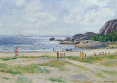 Personnes se baignant - Thorolf Holmboe