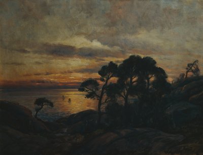 Pin au coucher du soleil - Thorolf Holmboe