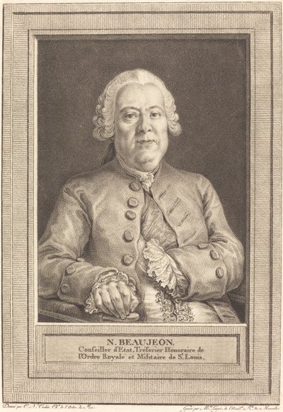 N. Beaujeon - Thérèse Éléonore Lingée after Charles Nicolas Cochin II