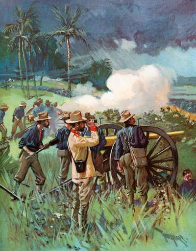 Artillerie de campagne en action - Thure de Thulstrup