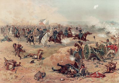 Charge finale de Sheridan à Winchester, pub. Prang & Co., 1886 - Thure de Thulstrup