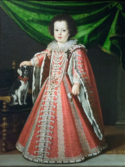 Portrait de Vittoria della Rovere enfant - Tiberio di Titi