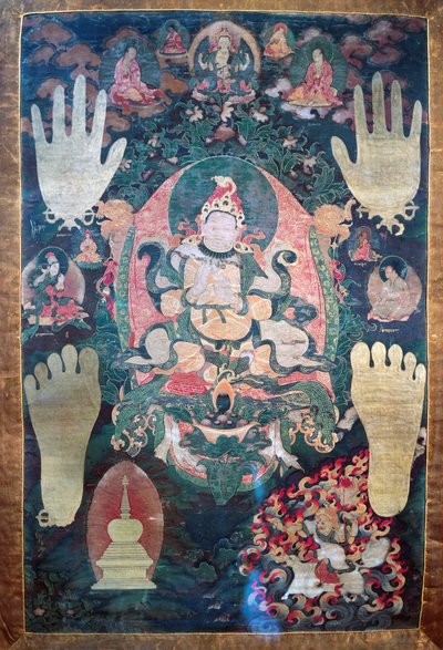 Gnya-Khri btsan-Po, légendaire premier roi du Tibet, réincarnation du bodhisattva Avalokitesvara, l