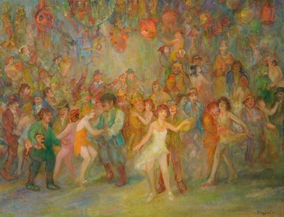 Scène de carnaval - Tibor Dengyel