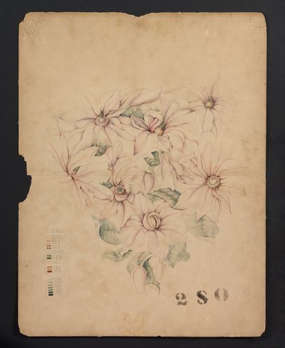 Dessin de conception, vers 1893 (aquarelle) - Tiffany & Company
