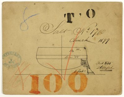 Design pour un saleron n° 1700 - Tiffany and Company