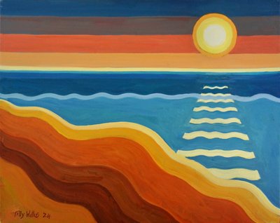 Coucher de soleil sur l