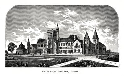 University College, Toronto, Canada, 19e siècle - Tilton Waters
