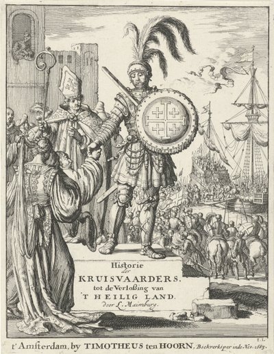 Chevalier avec les armoiries de Jérusalem De : Historie der kruisvaarders, tot de verlossing van