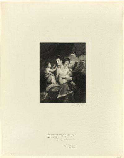 Lady Cockburn et sa famille, des Maîtres anglais anciens - Timothy Cole