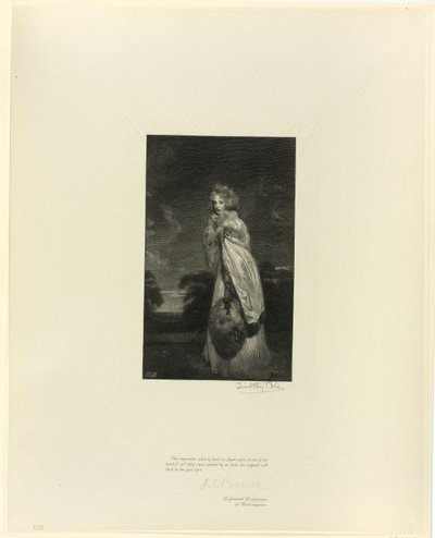 Lady Derby (Miss Farren), des Maîtres anglais anciens - Timothy Cole